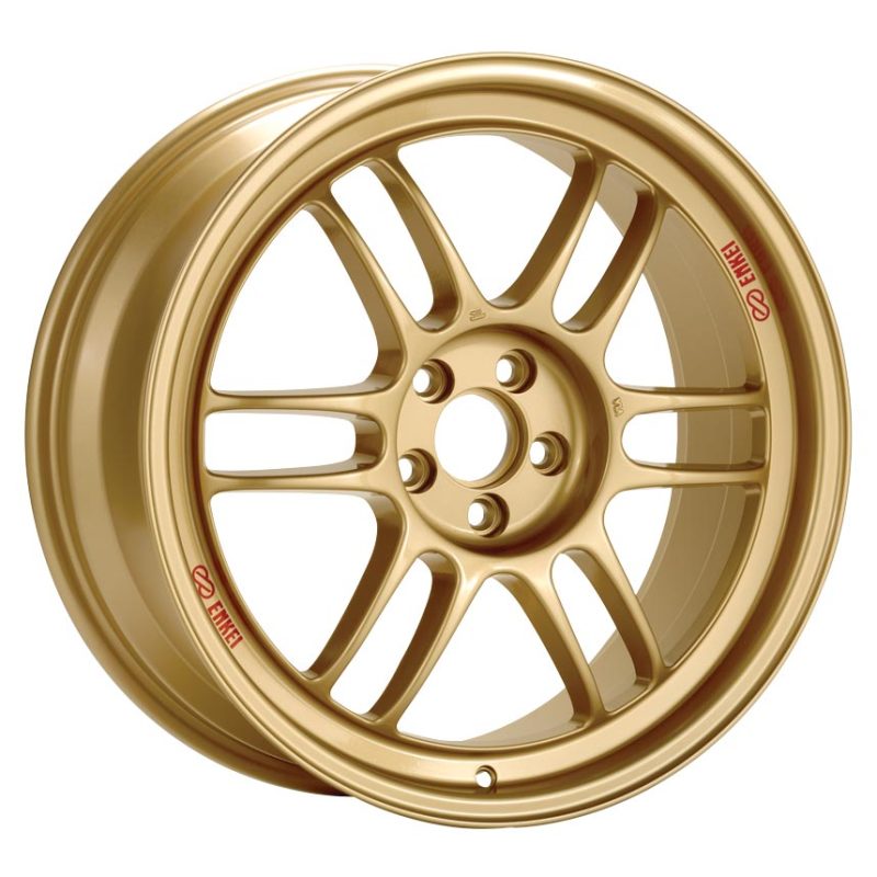 Enkei RPF1 17x9 5x114.3 45mm Offset 73mm Bore Gold Wheel RX8