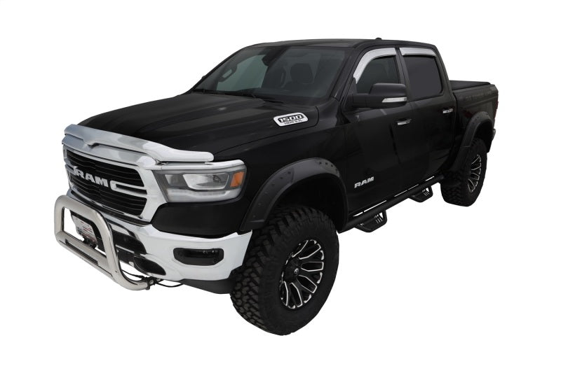 Bushwacker 19-22 Ram 1500 (Excl. Rebel/TRX) 76.3 & 67.4in Bed DRT Style Flares 4pc - Blk / Smooth