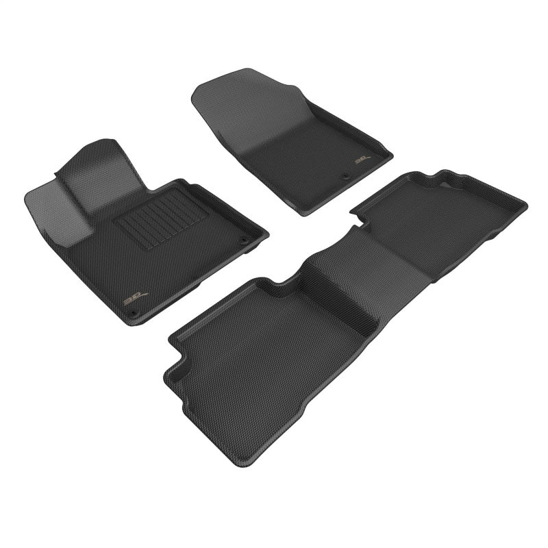 3D MAXpider 2023 Kia Sportage Hybrid Kagu 1st & 2nd Row Floormat - Black