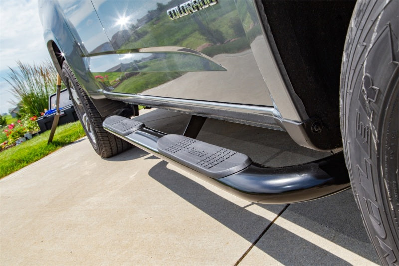 Deezee 09-2022 Dodge/Ram Ram Tubes - 4In Oval Black Steel CrewCab