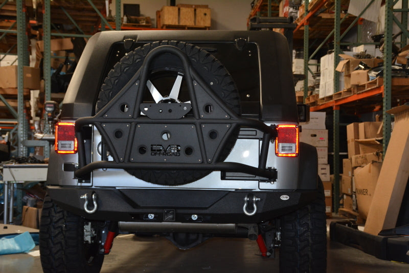DV8 Offroad 07-18 Jeep Wrangler JK Rear Bumper Full Length