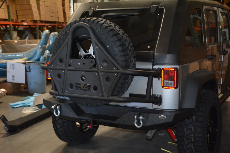 DV8 Offroad 07-18 Jeep Wrangler JK Rear Bumper Full Length