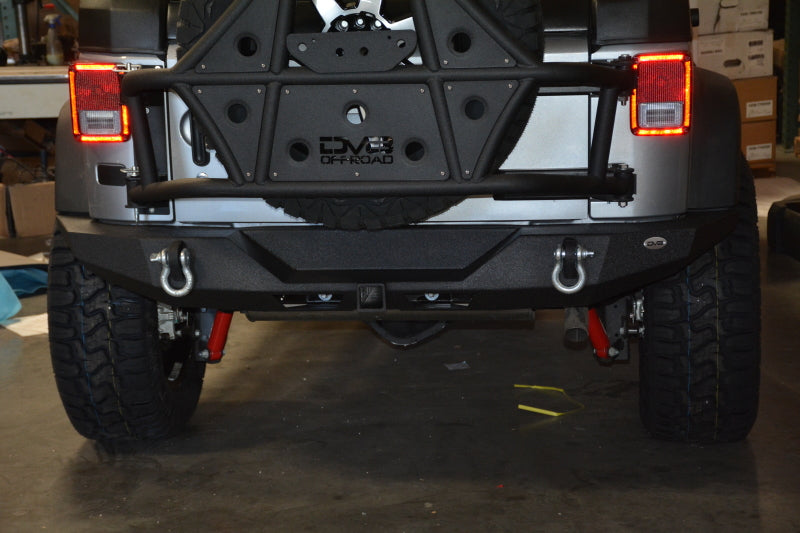 DV8 Offroad 07-18 Jeep Wrangler JK Rear Bumper Full Length
