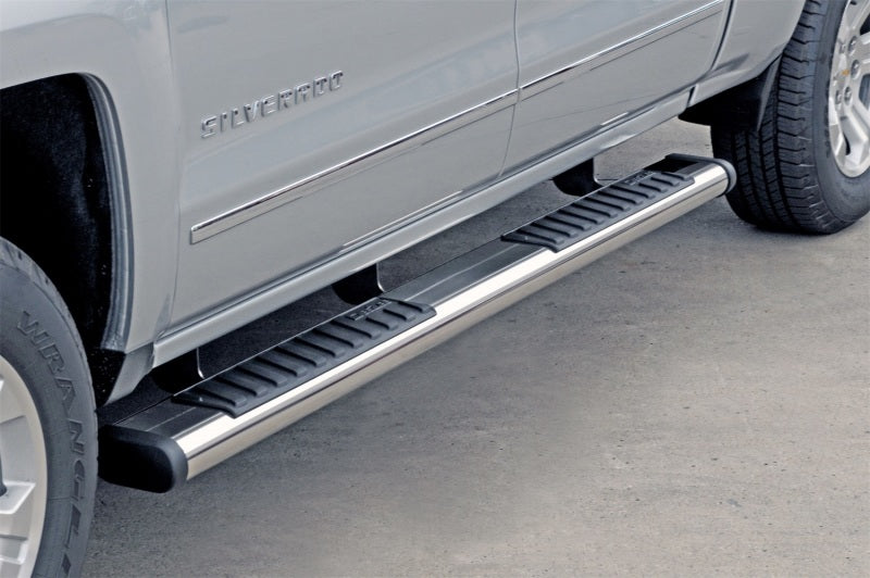 Deezee 99-23 Chevrolet/GMC/Dodge/Ford Full Size Truck Tubes - 6In Oval - Stainless Steel (CrewCab)