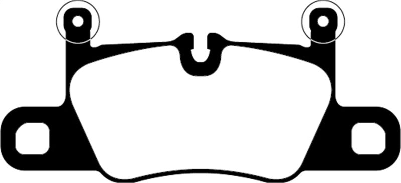 EBC 2016+ Porsche 911 (991/2 w/Cast Iron Rotors) 3.0TT Carrera Redstuff Rear Brake Pads